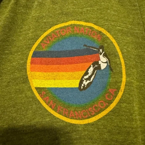 RARE AVIATOR NATION SWEATPANTS - SAN FRANSICO in Heathered GREEN - Picture 2 of 6